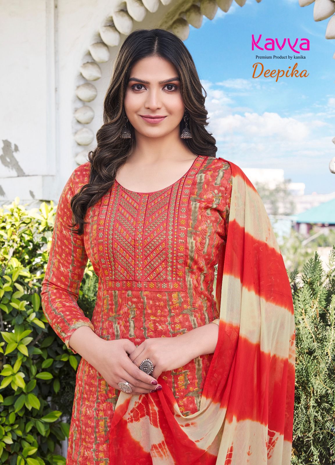 Deepika Vol 11 By Kavya Straight Cut Embroidery Kurti With Bottom Dupatta Wholesale Market
